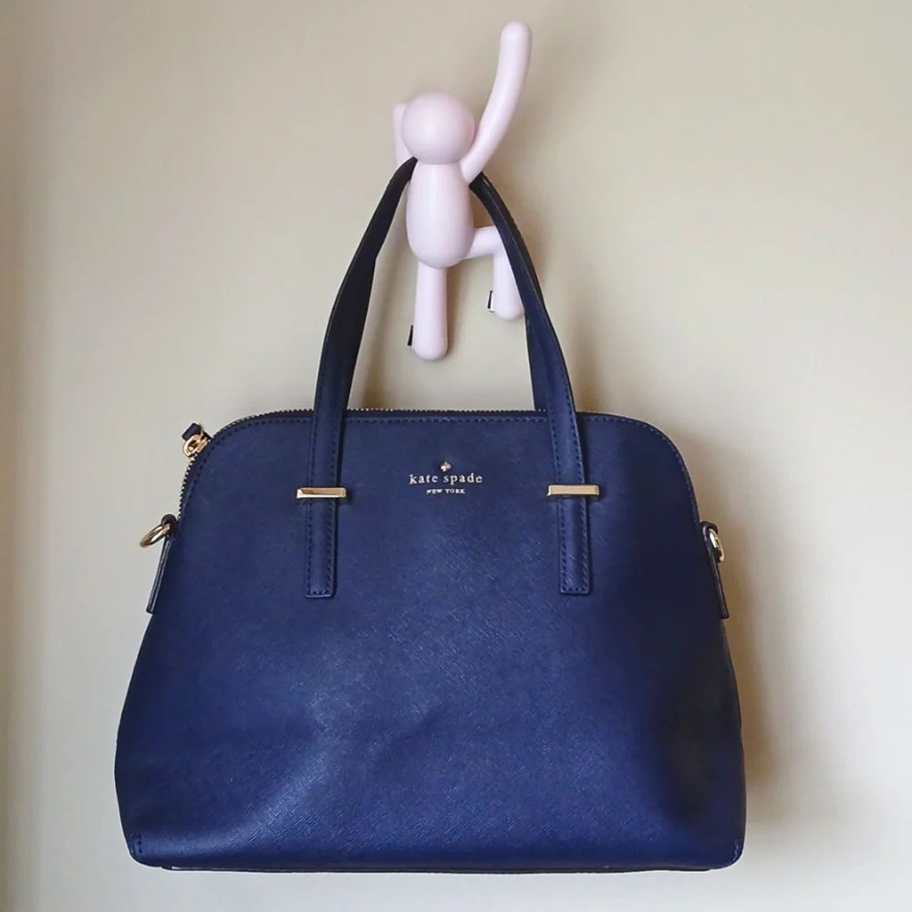 Kate Spade ♠️ Cedar Street Maise Satchel in Midnight Blue